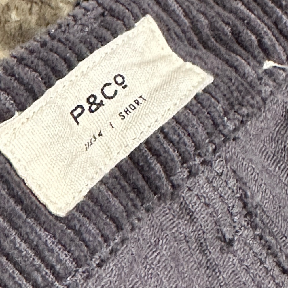 P&Co CORD SERVICE FATIGUE PANTS - SLATE GREY 34 short - Picture 7 of 8